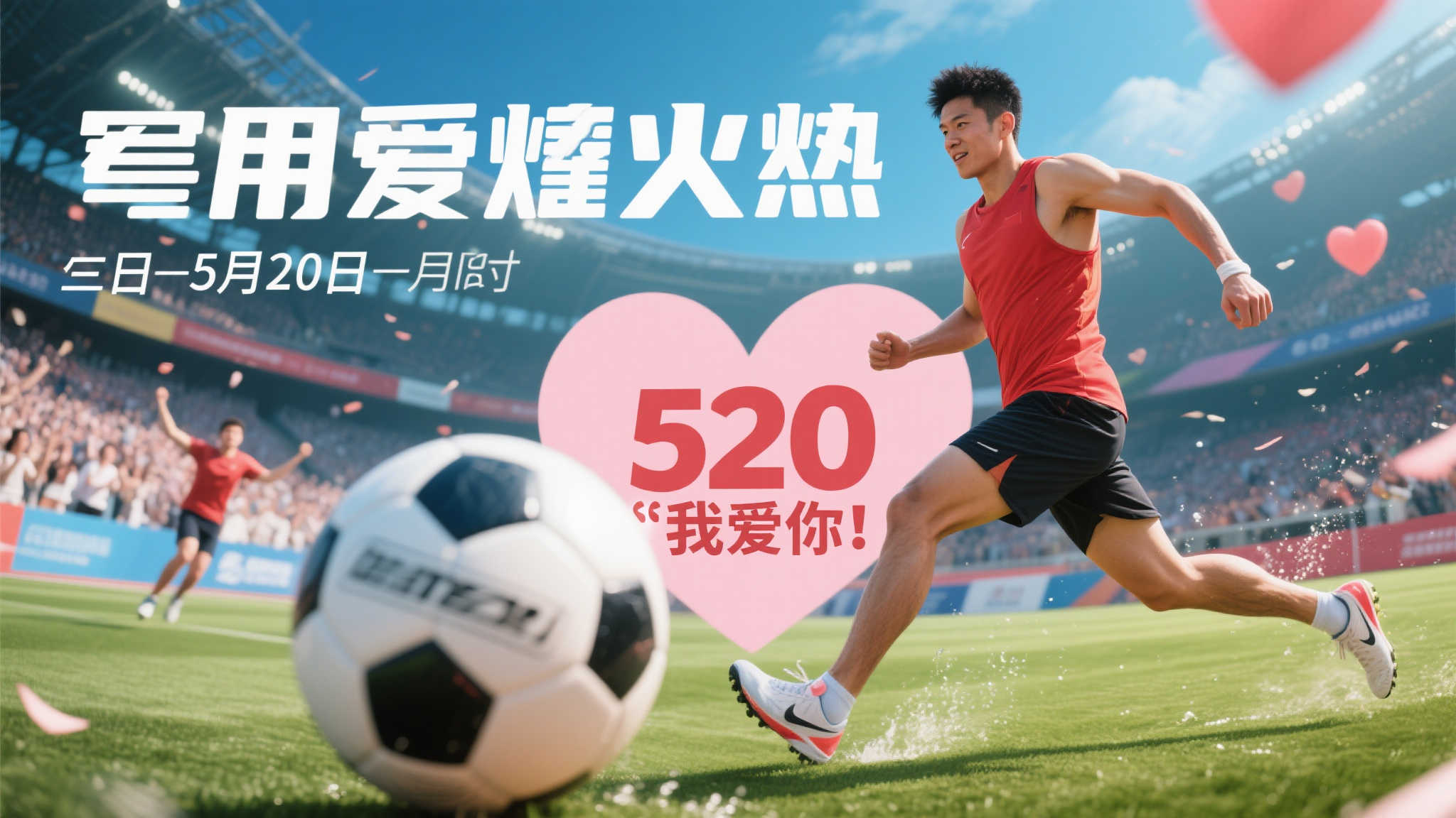 520特别日，和心爱的体育运动及运动员一起深情告白“我爱你”！